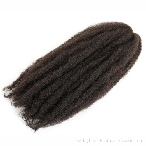 18 Inch 60G Cheap Afro Twist Kinky Hair Extension Marley Braid For Black Women